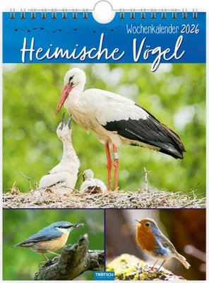 Produktbild von Trötsch Wochenkalender zum Hängen Heimische Vögel 2026