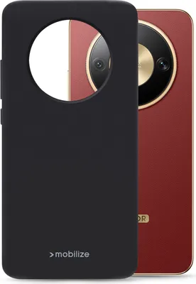 Produktbild von Mobilize Rubber Gelly Handyhülle für Honor Magic 8 Lite Hülle Flexibles TPU Backcover - Schwarz
