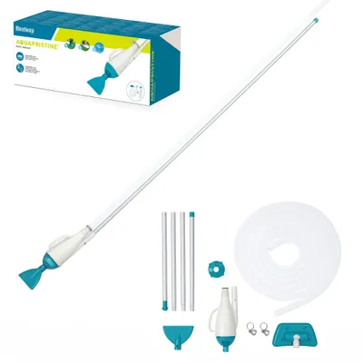 Obrázek produktu pro Bestway 58212 / 24, Sací čistič stěn, Bazén, Modrá, Bílá, Spodek, Zeď, Nadzemní bazén, 4,57 m