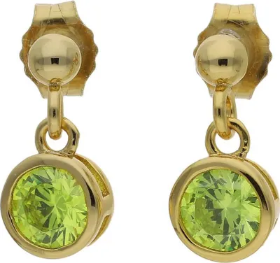 Produktbild von JuwelmaLux Ohrringe 925/000 Sterling Silber vergoldet Geburtsstein August JL16-06-0645