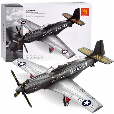 Produktbild von Jokomisiada P-51 Fighter Kampfflugzeug Konstruktionsspielzeug 258 Teile