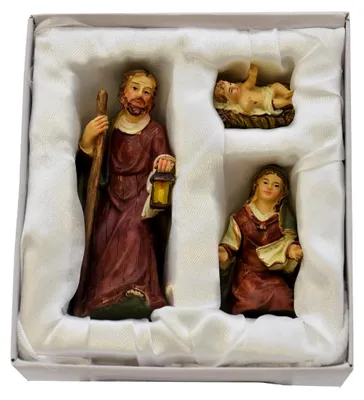 Produktbild von Krippenfiguren 3-teiliges Set Krippe Figuren bis 8,7 cm