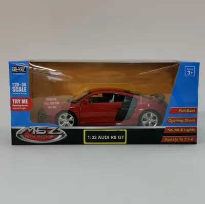Productafbeelding van Audi R8 GT, model in gietmetaal, schaal 1:32, verzamelauto