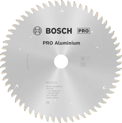 Productafbeelding van PRO aluminium zaagblad voor accuschuurmachines, 173 x 1,8 x 20 mm