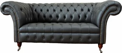 Produktbild von Chesterfield Ledersofa Couch Polster 2 Sitzer Designer Sofas Couchen