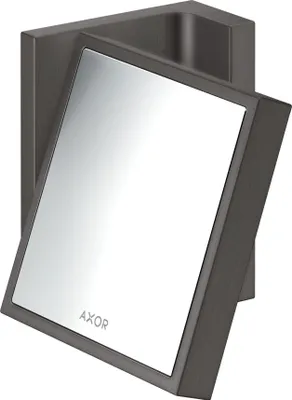 Produktbild von hansgrohe AXOR UNIVERSAL Rectangular Rasierspiegel, Vergrößerung 1,7-fach, neigbar, Rahmen Metall, 42649340