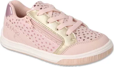 Produktbild von Canvas-Sneaker Befado Sport Zipp Rosa / Golden mit Lederinnensohle 514X004 514Y004
