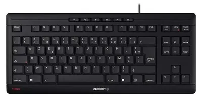 Obrázek produktu pro Cherry STREAM KEYBOARD TKL, drátová, USB, nůžkový přepínač, AZERTY, černá