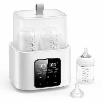 Produktbild von Baby Flaschenwärmer mit Sterilisator,2in1 Milchflaschenwärmer 200Wmit Fernbedienung,Temperaturkontrolle,Dampfsterilisation für Muttermilch&Babynahrung