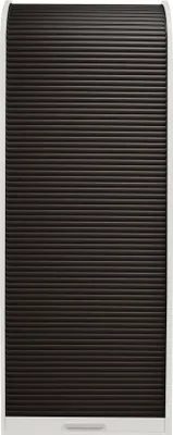Produktbild von Jalousieschrank Eadith 69 x 44 x 192 Rollladenschrank Weiß Matt Lack/Graphit 15130