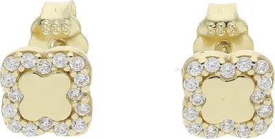 Produktbild von Ohrstecker 333 Gold Kleeblatt Zirkonia JL16-06-0798 JuwelmaLux