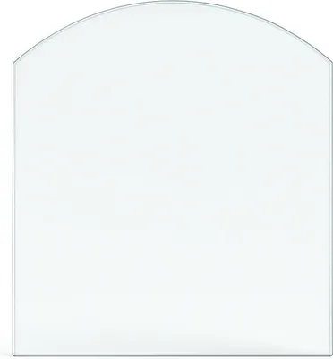 Produktbild von Feuercampus Funkenschutzplatte Glas Segmentbogen 110×100×0,6 cm ESG Kamin Bodenplatte hitzebeständig Schutzplatte Feuerstelle Ofenunterlage Sicherheitsglas