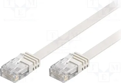 Obrázek produktu pro 1x kabel RJ45-Kabel PVC, bílý, délka 1,5 metru, kategorie 5e