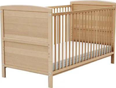 Immagine prodotto di AT4 - Lettino bambini evolutivo LUNA legno - Faggio verni- 70 x 140 - 144 x 74,5 x 79 cm