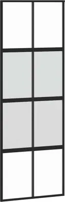 Produktbild von vidaXL Schiebetür Schwarz 76x205 cm Hartglas und Aluminium