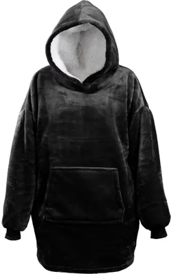 Productafbeelding van Oversized fleece hoodie zwart Unique living