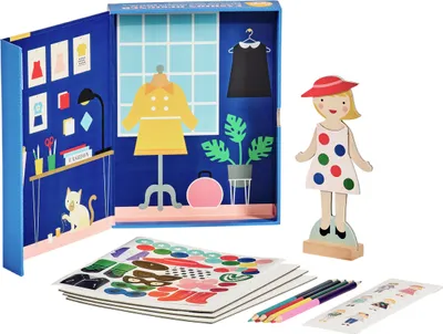 Produktbild von PETIT COLLAGE Magnetisch Aankleedspel - Modeontwerper