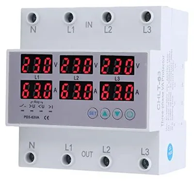 Productafbeelding van AC390-500V 3-fase -rail Voltmeter Ampèremeter