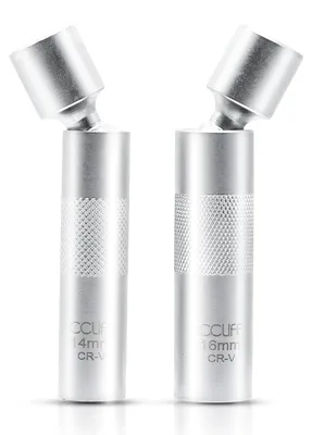 Image de CCLIFE Clé magnétique pour bougies d'allumage 14 16 mm 3/8' Bougies de préchauffage Insert dodécagonal