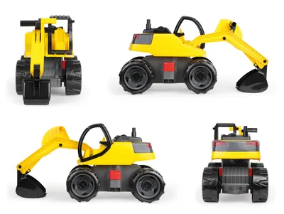 Produktbild von Lena GIGA TRUCKS Excavator Pro, Bagger, 3 Jahr(e), Schwarz, Gelb