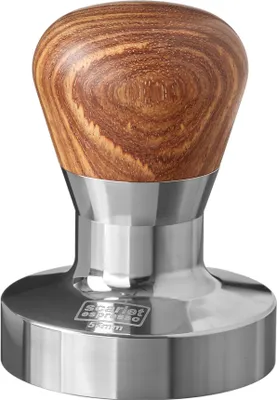 Produktbild von scarlet espresso | Tamper »Passion« für Barista; mit ergonomischem PVC- oder Edelholzgriff nach Wahl und Präzisions-Edelstahlbasis , Größe:57 mm, Farbe:Rosenholz
