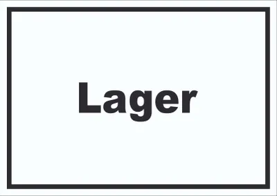 Produktbild von Lager Schild mit Text Storage Warenlager waagerecht A3 Rückseite selbstklebend