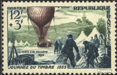 Produktbild von Briefmarken Frankreich 1955 Mi 1043 (kompl.Ausg.) postfrisch Tag der Briefmarke