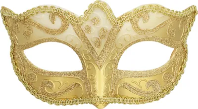 Image de Masque vénitien en plastique doré