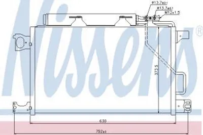 Produktbild von NISSENS Kondensator, Klimaanlage 94794