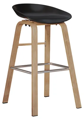 Produktbild von 2er-Set FRANKY | Schalen Barhocker | Schwarz | Kunststoff | Terrassen Schalen Barhocker, Outdoor Schalen Barhocker