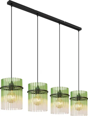 Produktbild von Globo Lighting Hängeleuchte Metall schwarz matt, 4x E27