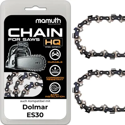 Zdjęcie produktu dla 2x Łańcuch 35cm 1,3mm 3/8" 52 TG do Dolmar ES30