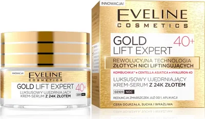 Produktbild von Eveline Gold Lift Expert Anti-Aging Tages- & Nachtcreme 40+, 50 ml - Intensive Pflege für reife Haut