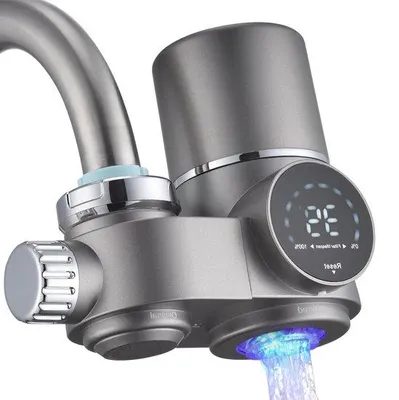 Produktbild von Blauw LED-drinkwaterfilter für Haushalt und Küche - entfernt Chlorgeschmack und Schwermetalle - inkl. 1 Filter