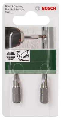 Produktbild von Schrauberbit Standard für Längsschlitzschrauben (S) Schlitz S 0,8 x 5,5