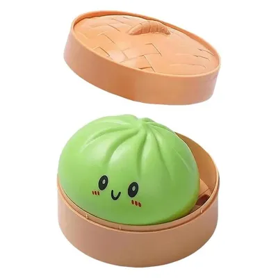 Produktbild von Hochwertiger, weicher Riesenknödel, Squishy Dumpling, Stressball, Anti-Stress-Fidget, TikTok-Fidget-Toy, Grun