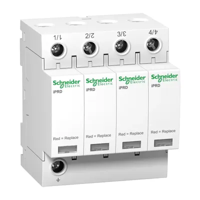 Produktbild von Schneider Electric Überspannungsabl. iPRD40r, Typ 2, Steckbare Schutzmodule, 4P, Imax 40kA A9L40401