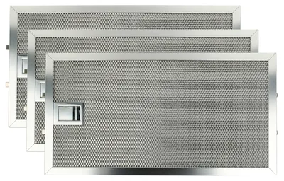 Produktbild von vhbw 3x Filter Metallfettfilter kompatibel mit Miele DA 209-2, DA 209-2 EXT, DA 211, DA 219, DA 219-1, DA 219-2, DA 209-1 Dunstabzugshaube, Metall