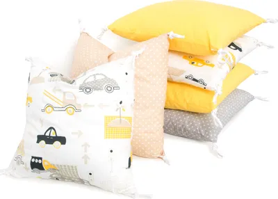 Produktbild von Amilian Bettumrandung 210 cm Babybett Kinder Nestchen Kantenschutz Bettnestchen Kopfumrandung für Laufstall Hausbett Bettausstattung Polster