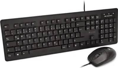 Image de V7 Kit antimicrobien lavable pour clavier et souris