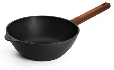 Wokpfanne Ø 24 cm, Aluminium, PFAS-freie Antihaftbeschichtung, schwarz