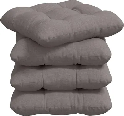 Produktbild von vidaXL Sitzkissen 4 pcs Taupe 45 x 45 x 12 cm Stoff