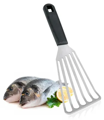 Image de Spatule Fendue Iron Métal Robuste, Résistante Chaleur - Exma