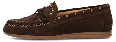 Produktbild von Damen Loafer KIYA mit 1,5 cm Absatz, Nieten, Spitzendetails und flacher Sohle
