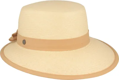 Panama Schute mit Einfass & Schleife UV 50+ von Hut-Breiter in beige