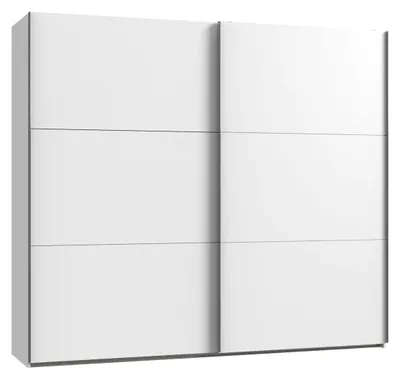 Image de Armoire à portes coulissantes, 2 portes, blanche, 250 cm (17527)