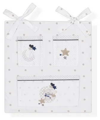 Image de Interbaby - Poches latérales pour lit bébé 58X61 CMS - Mod. Amoroso - Beige
