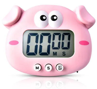 Productafbeelding van Digitale cartoonvormige kooktimer met LCD-display en magneet