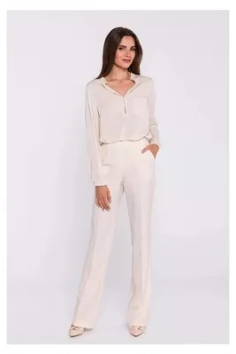 Obrázok produktu pre Stylove Dámske elegantné nohavice Uujax S371 slonovinová XXL