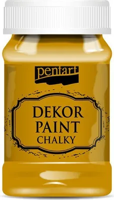 Immagine prodotto di Decor Paint pittura a gesso giallo senape 100ml - PENTART